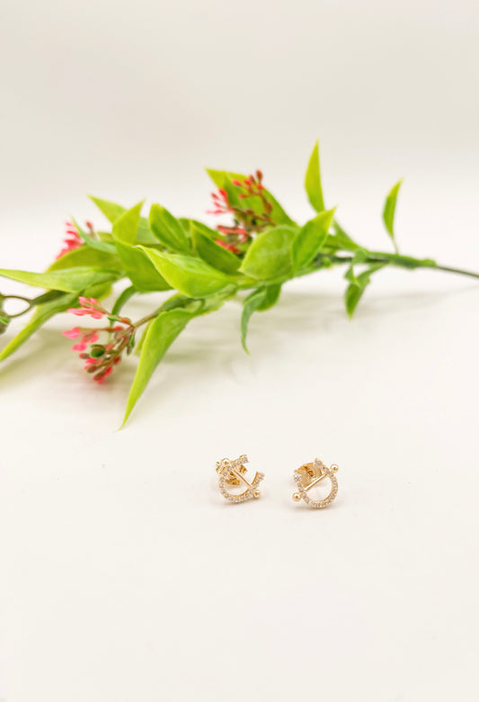 Horseshoe Stud Earrings