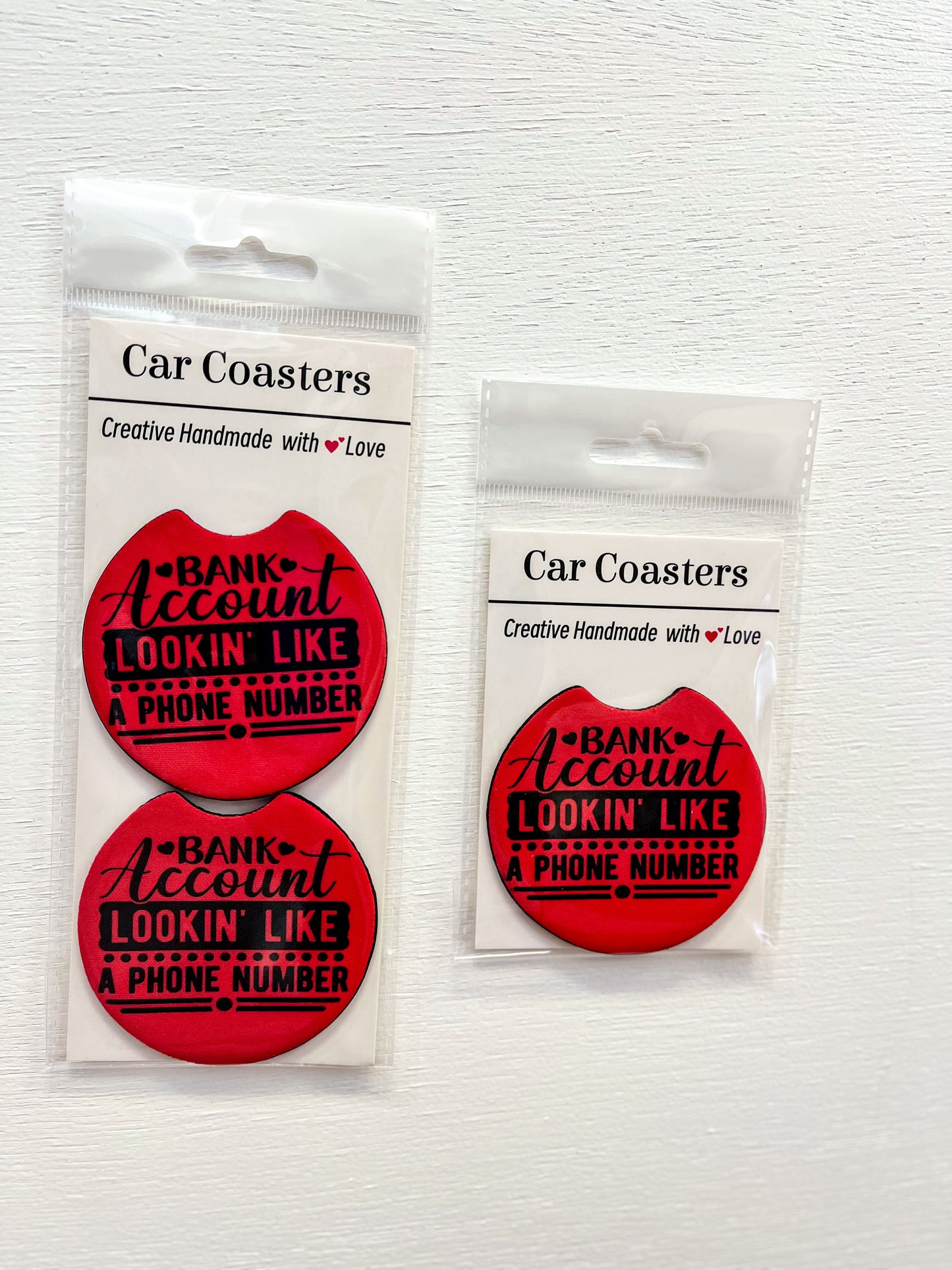 Car Coasters Single Packs