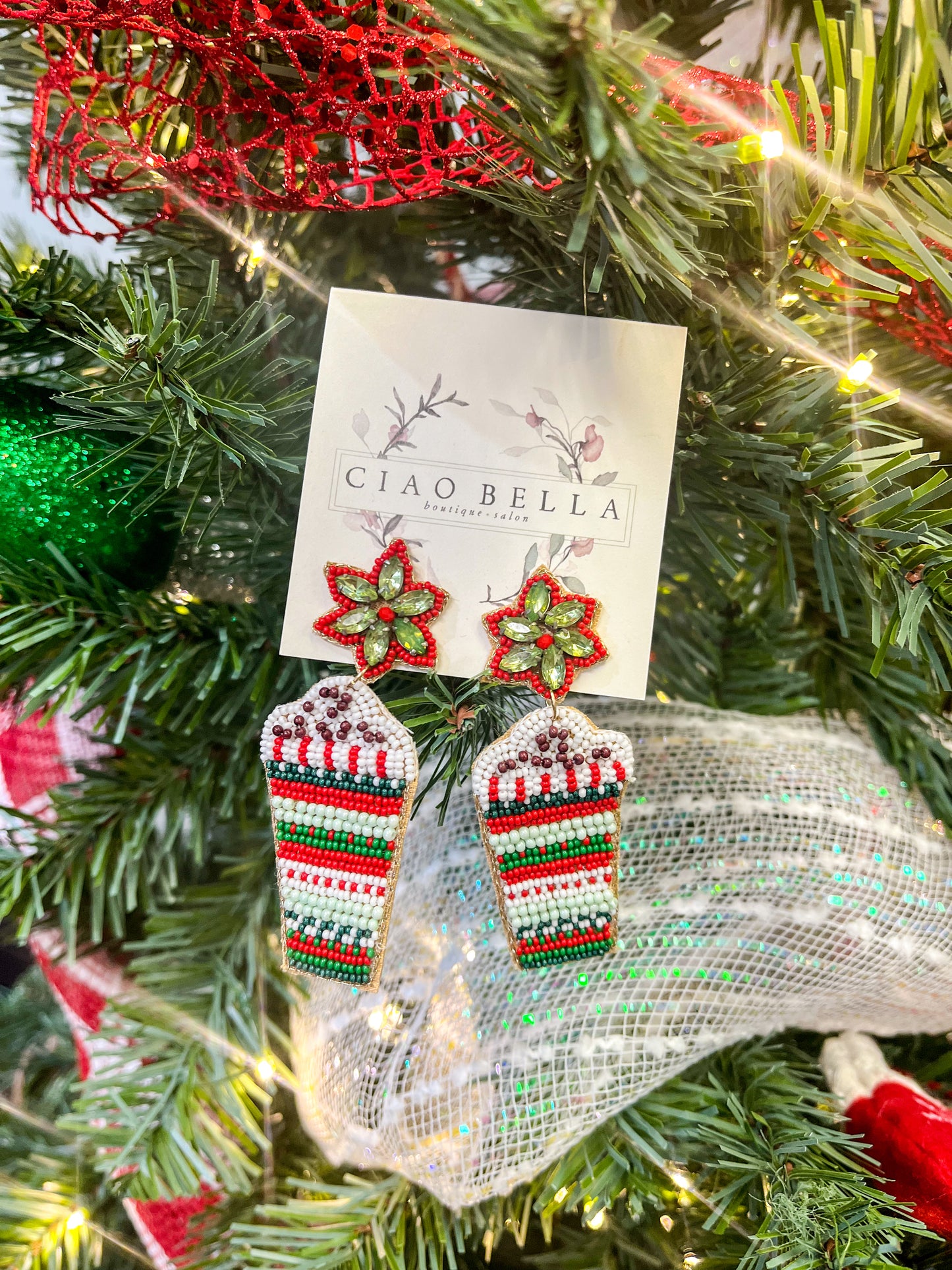 Christmas Latte Earrings